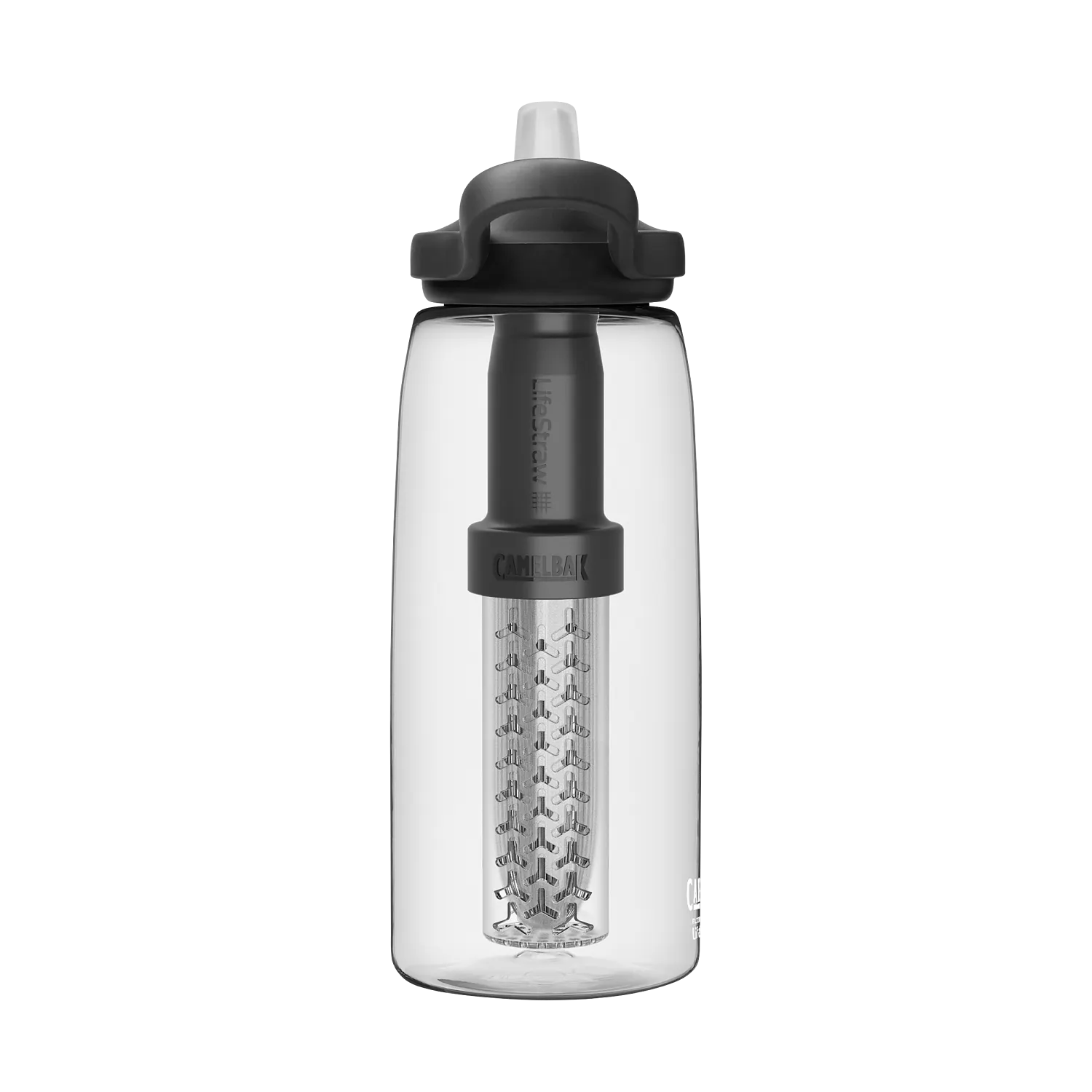 eddy+ 32oz, filtered by LifeStraw, Clear