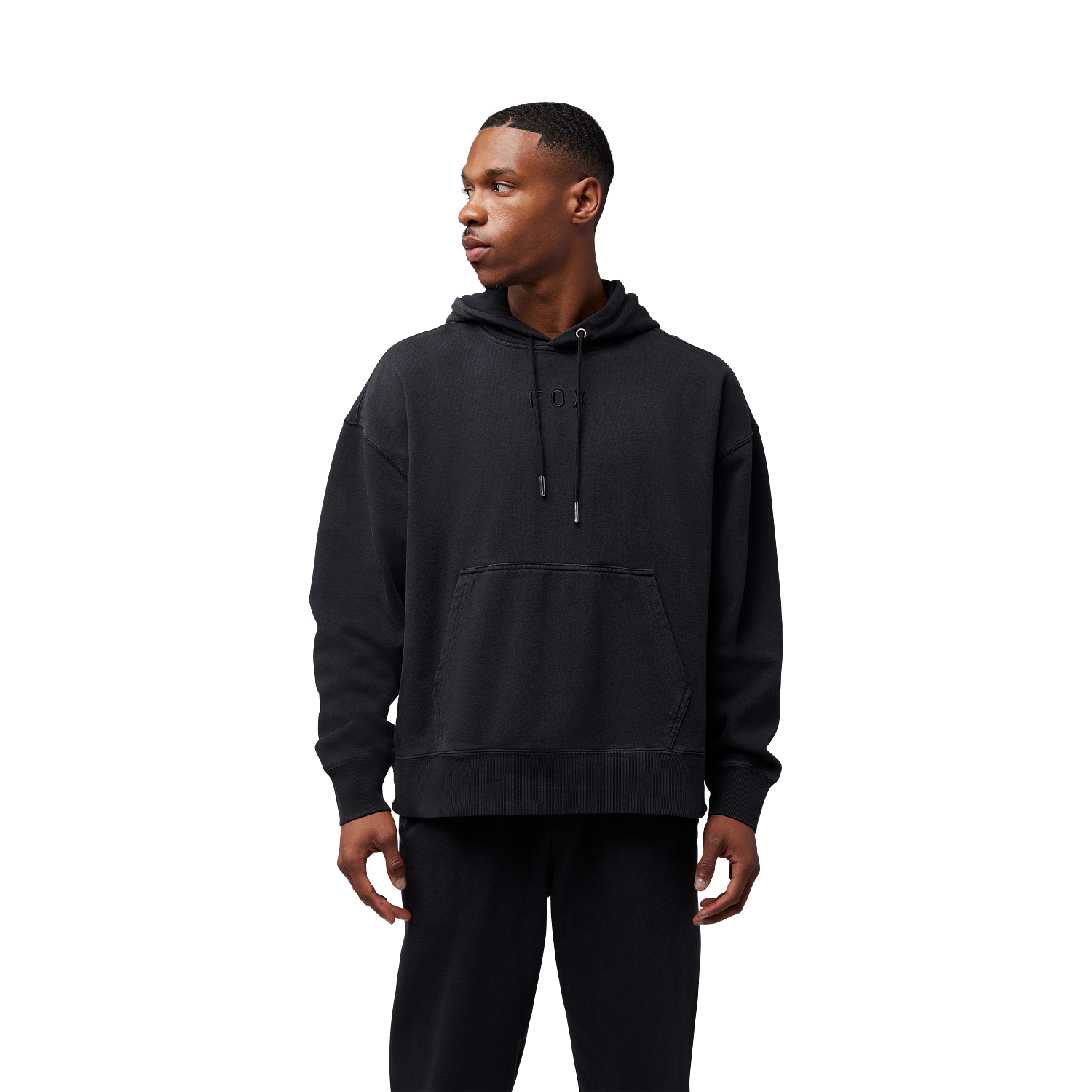 Wordmark oversized pullover-h&aelig;ttetr&oslash;je