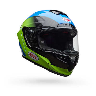 RACESTAR DLX CORSA GLOSS ECE [BLU/GRN] S