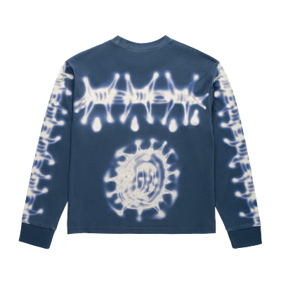 FOX LAB AIRBRUSHED LS TOP [BLU] S