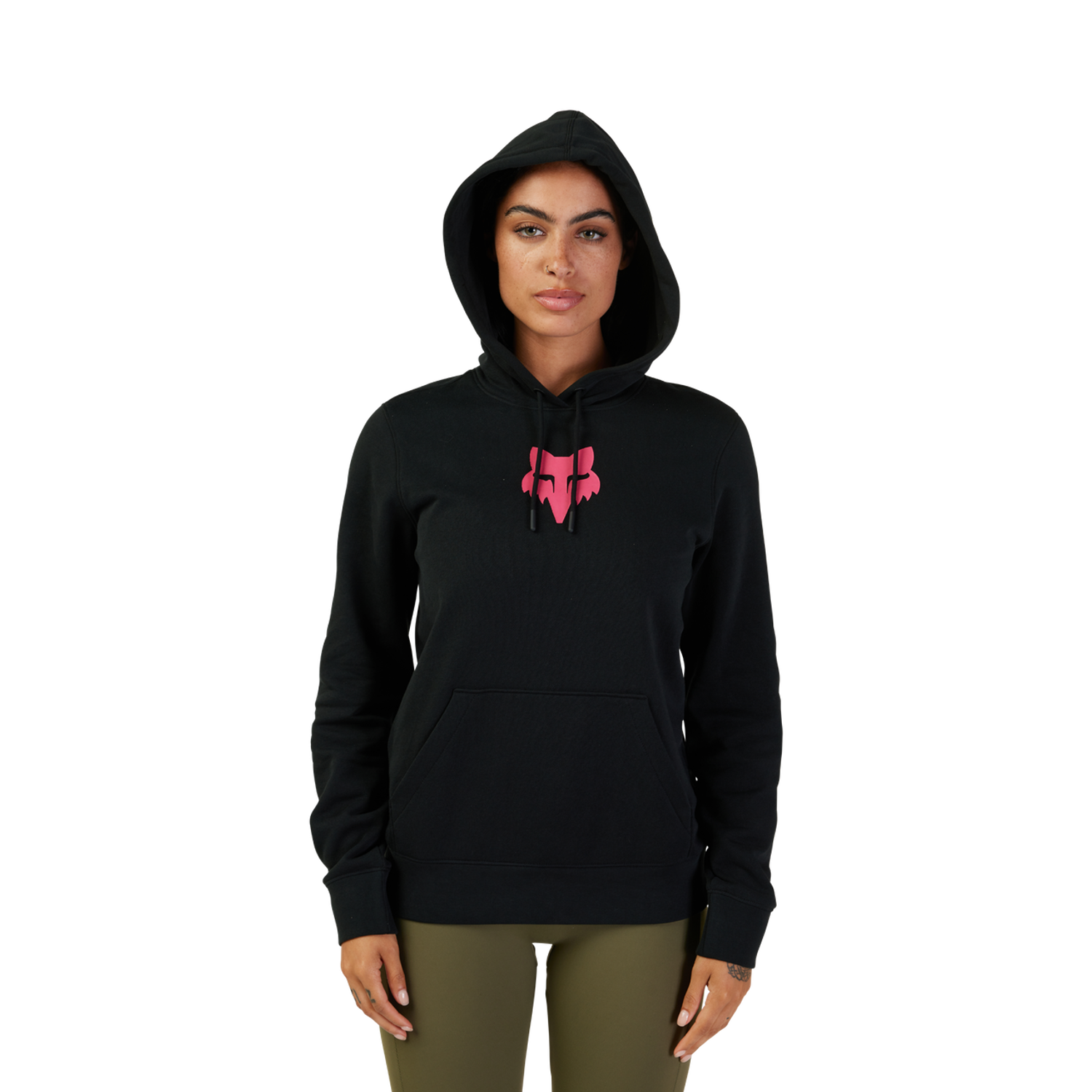 Womens Fox Head Pullover Hoodie