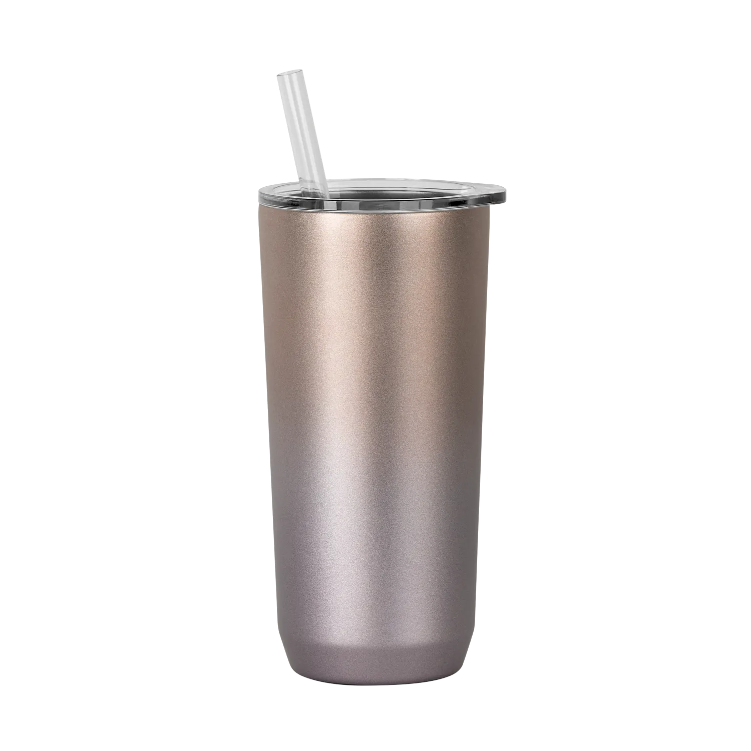 Straw Tumbler, SST Vacuum Insulated, 20oz, Rose Gold Ombre, FW LE