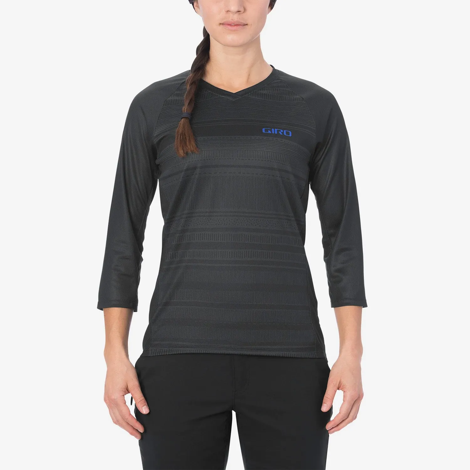 GA W ROUST 3/4 JERSEY BLK LINES XS