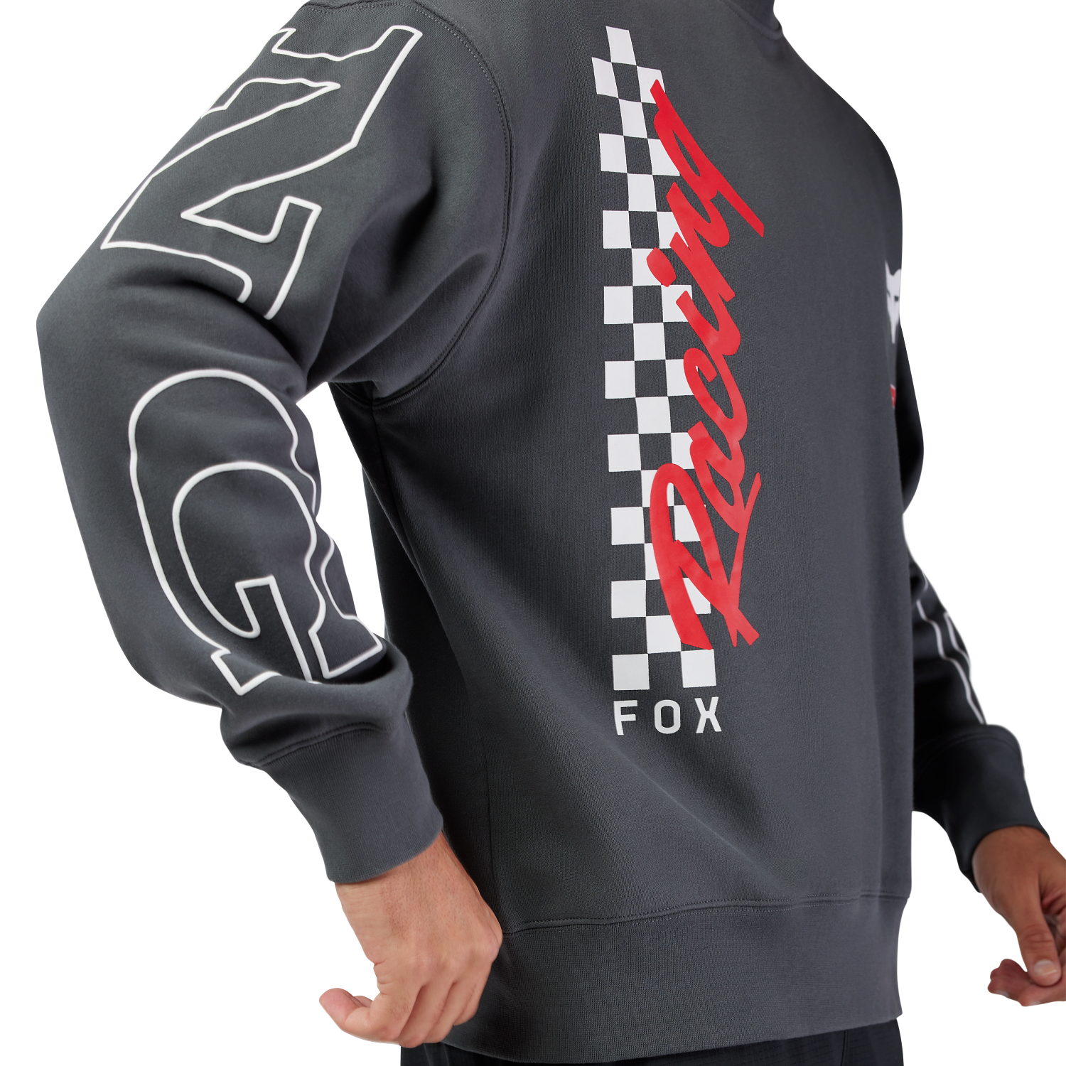 HONDA OVERSIZED FLEECE CREW [DRK SHDW] XL