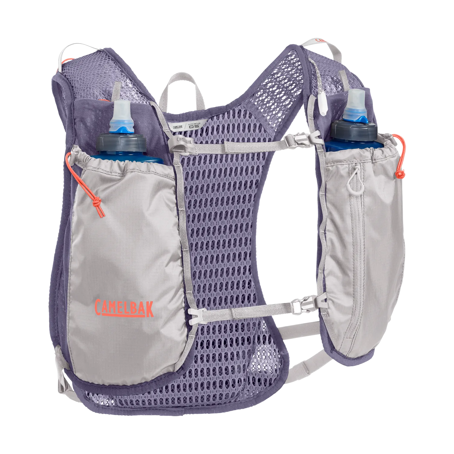 Women's Trail Run Vest 34oz, Silver/Dusk