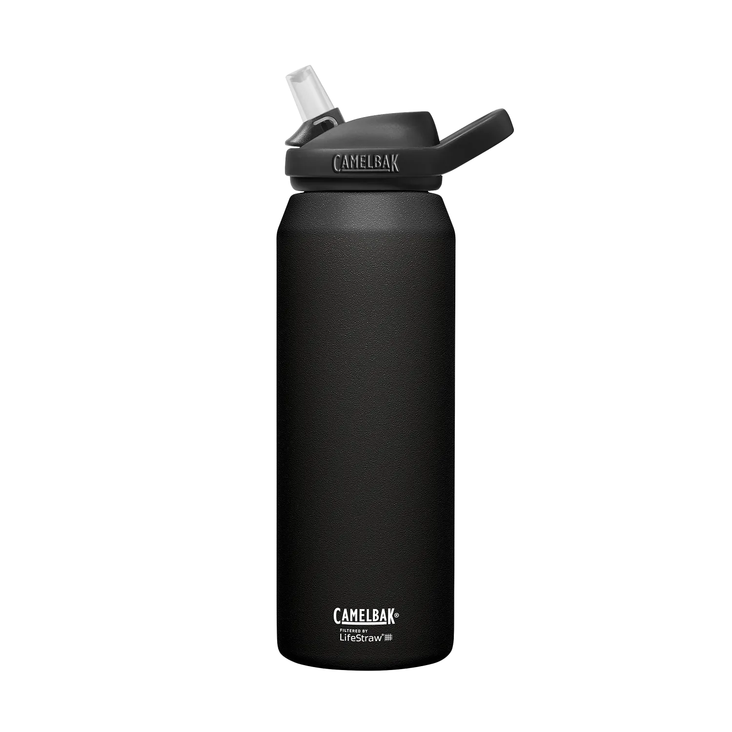 eddy+ 32oz SST Vacuum Insulated, filtered by LifeStraw, Black