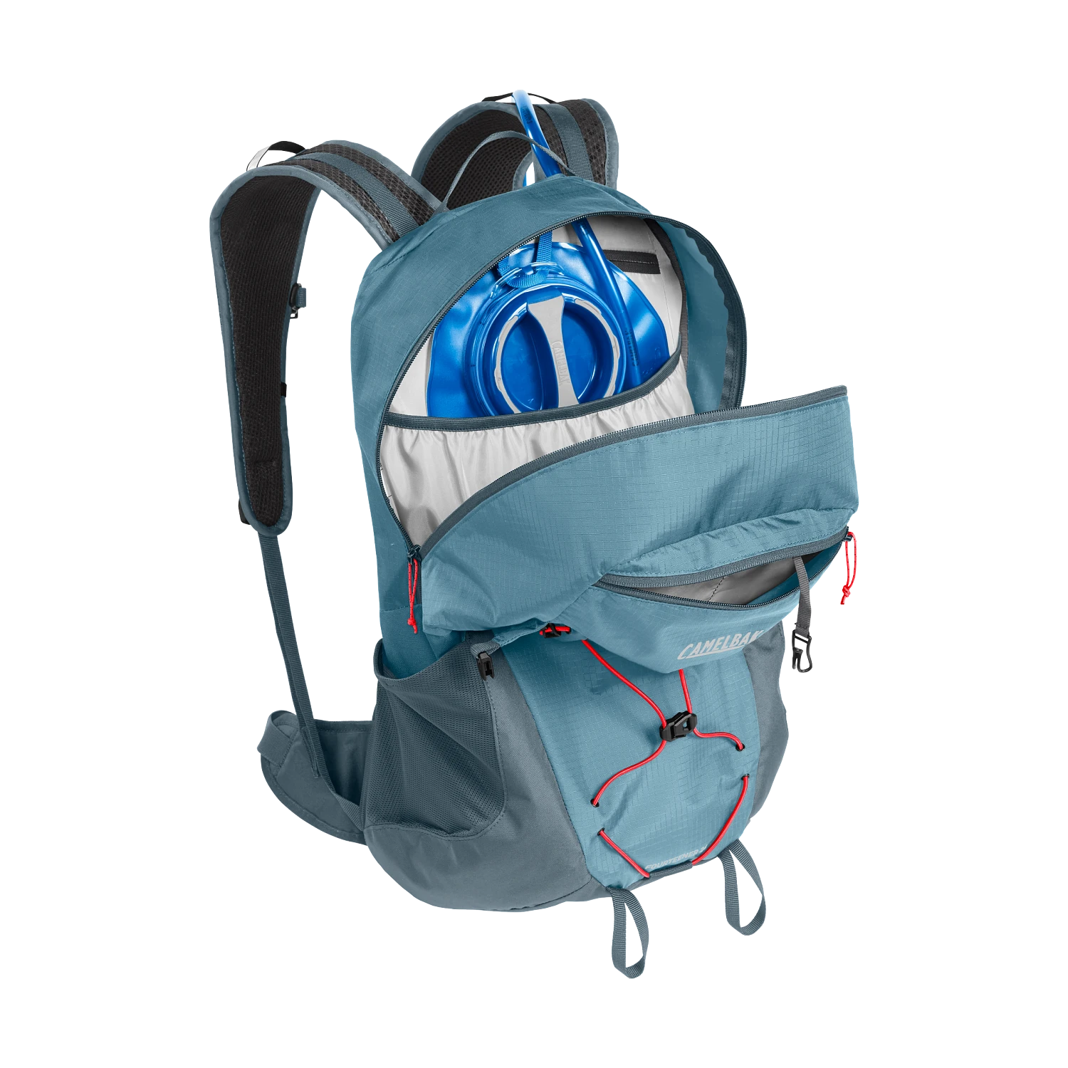 Women's Fourteener 24 100oz, Smoke Blue/Fiery Coral