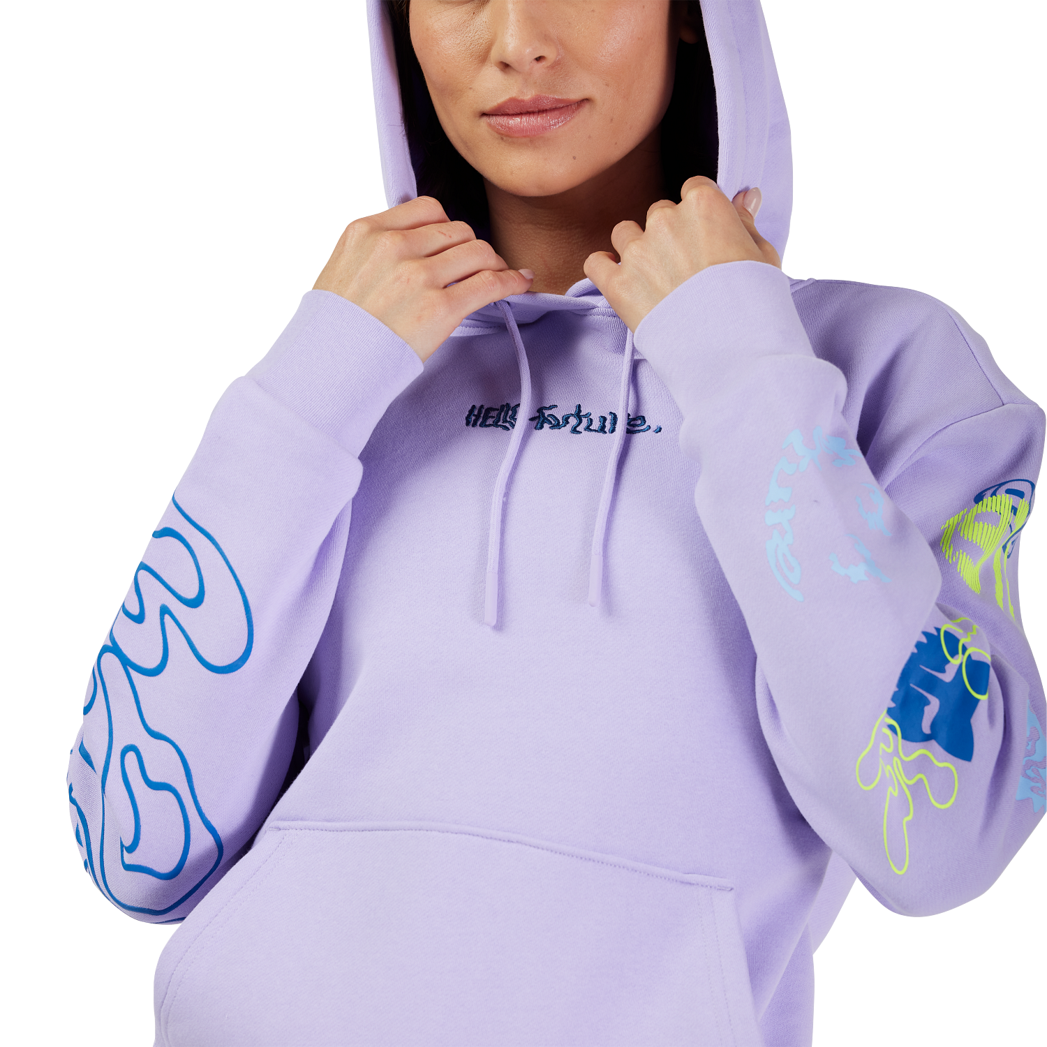 Sudadera con capucha Hello Future para mujer