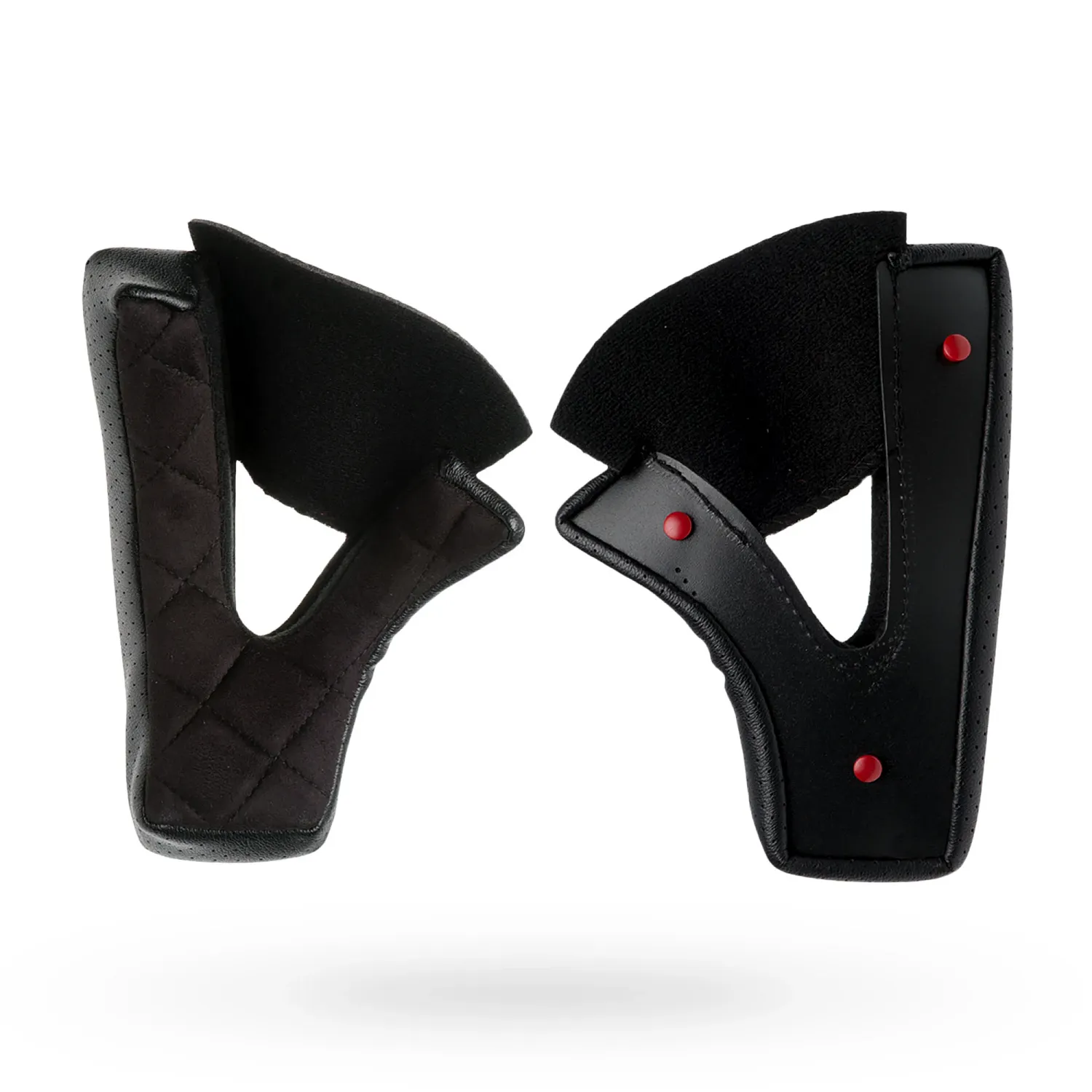 MOTO 3 CHEEK PAD PU SUEDE BLACK 20 MM