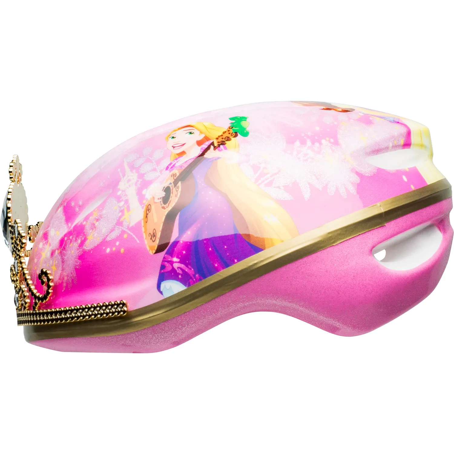 DP 3D GOLD TIARA CHILD BIKE HELMET E/F