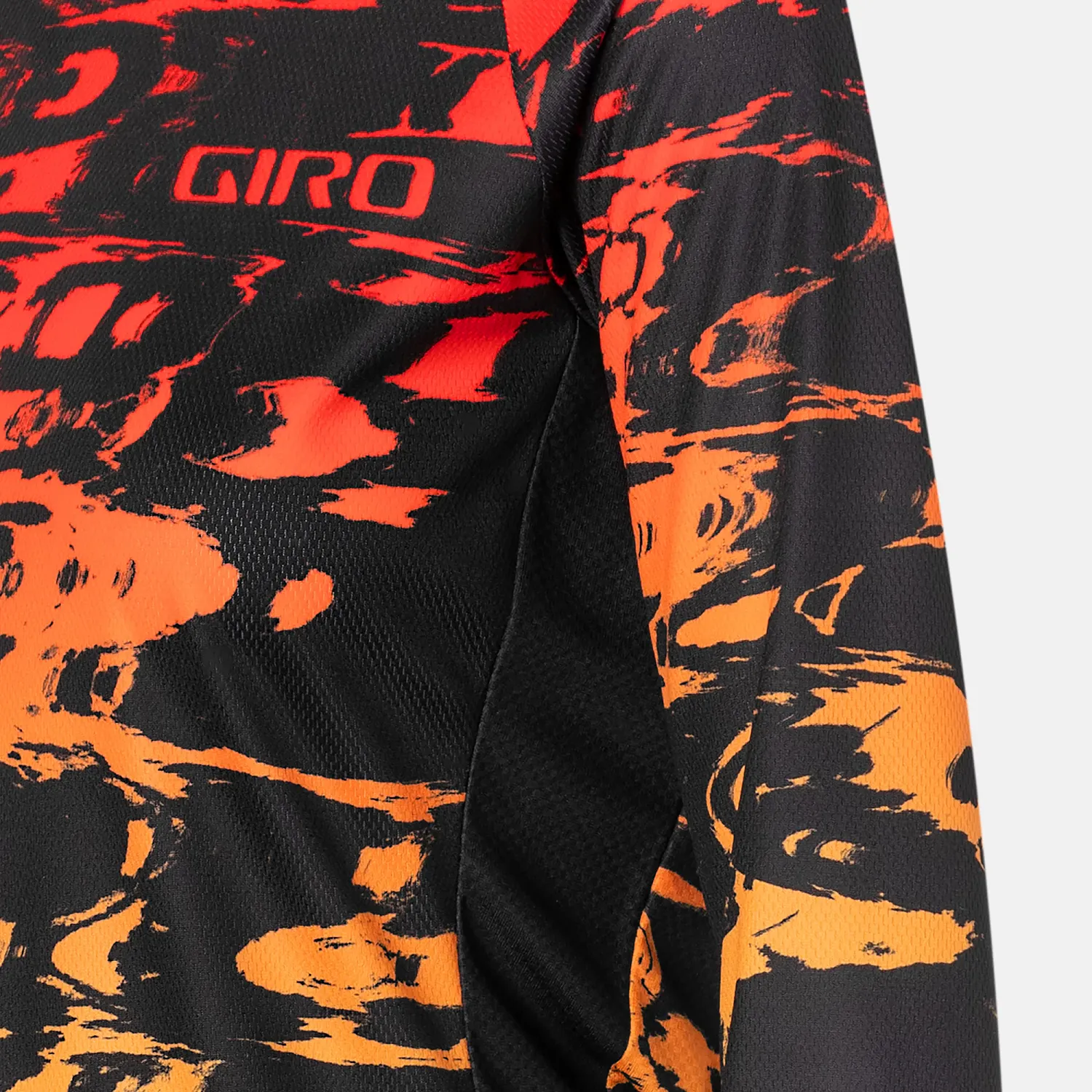 GA W ROUST LS JERSEY BLK HYPERGLITCH XS