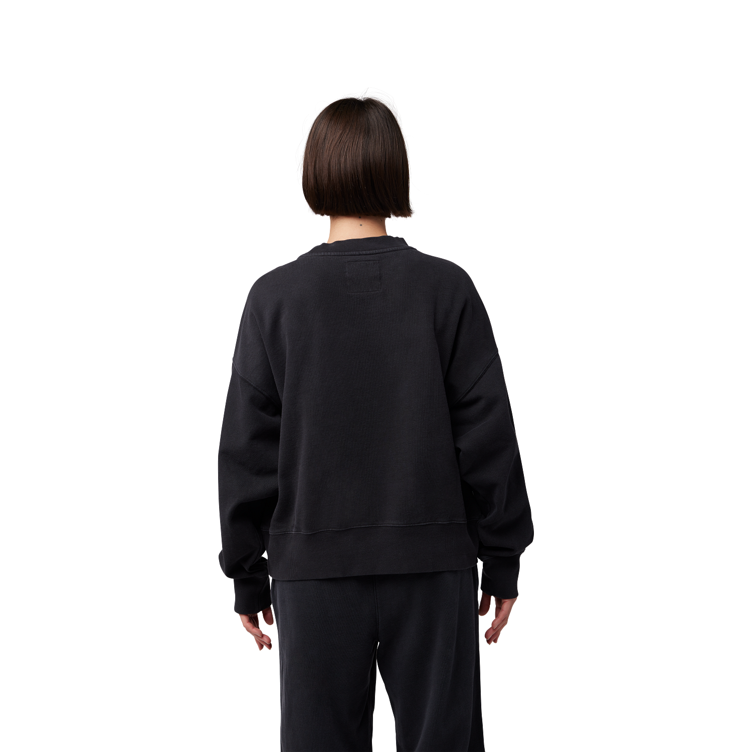 Rundhalspullover Wordmark Oversized - Dame