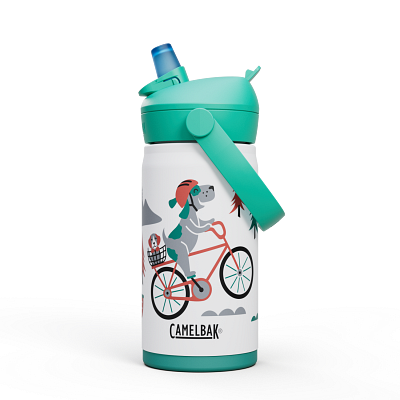 Thrive&trade; Flip Straw Kids 12oz Bottle, Insulated Stainless Steel