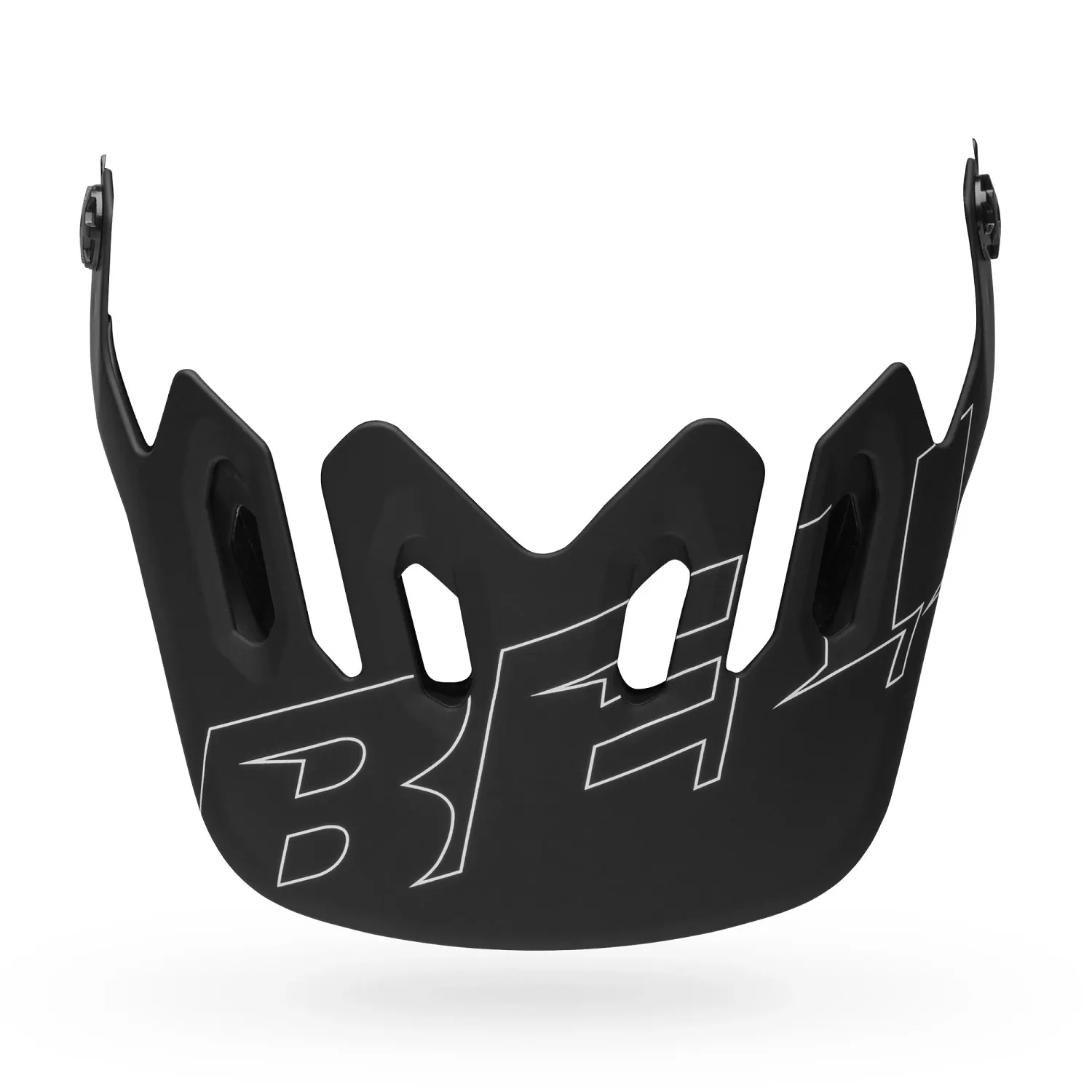 BS SUPER 3R/3 VISOR MAT BLK/WHT OS 17