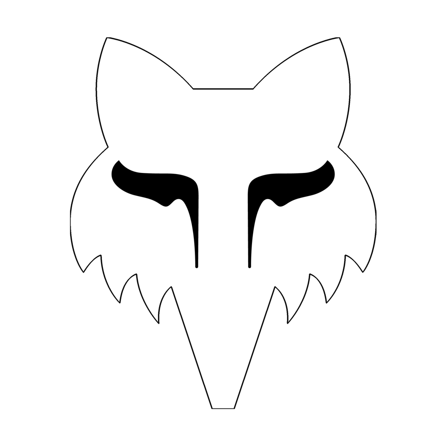 Autocollant Fox Head - 18&nbsp;cm