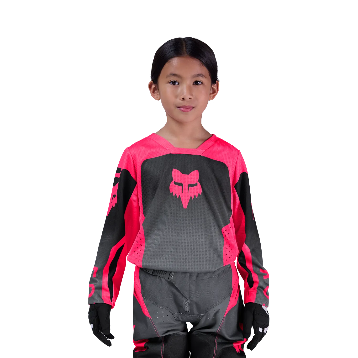 YTH GIRLS 180 SHIELD JERSEY [BLK/PNK] YS