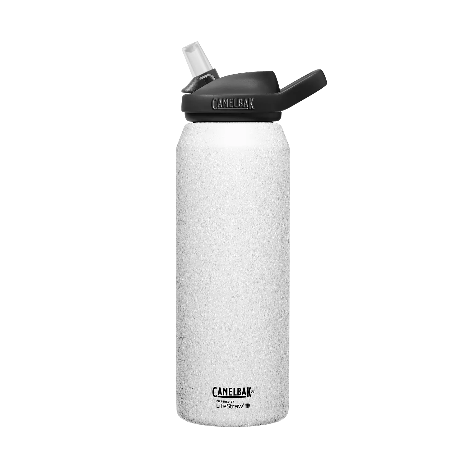 eddy+ 32oz SST Vacuum Insulated, filtered by LifeStraw, White