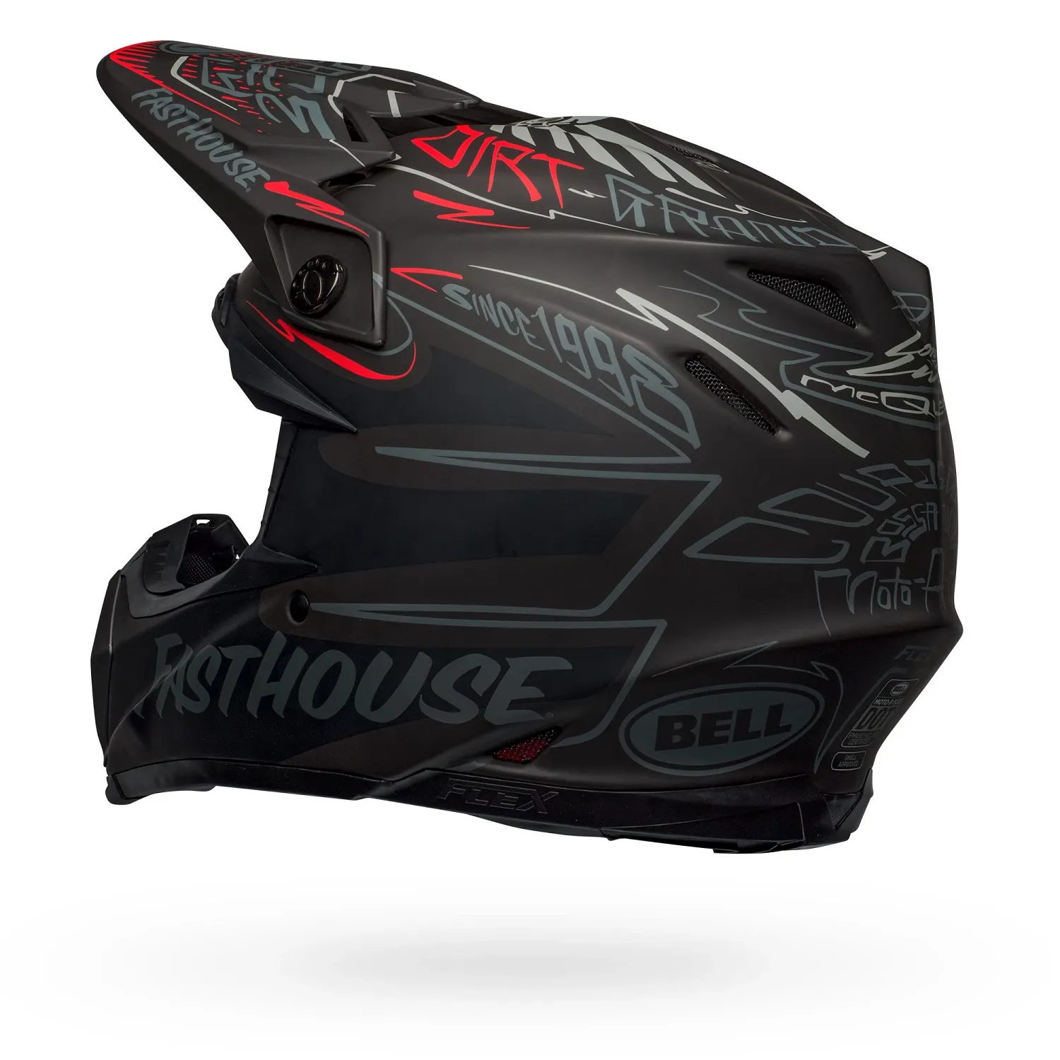 PS MOTO-9 FLEX FHDID21 MT BK/GY/RD XL