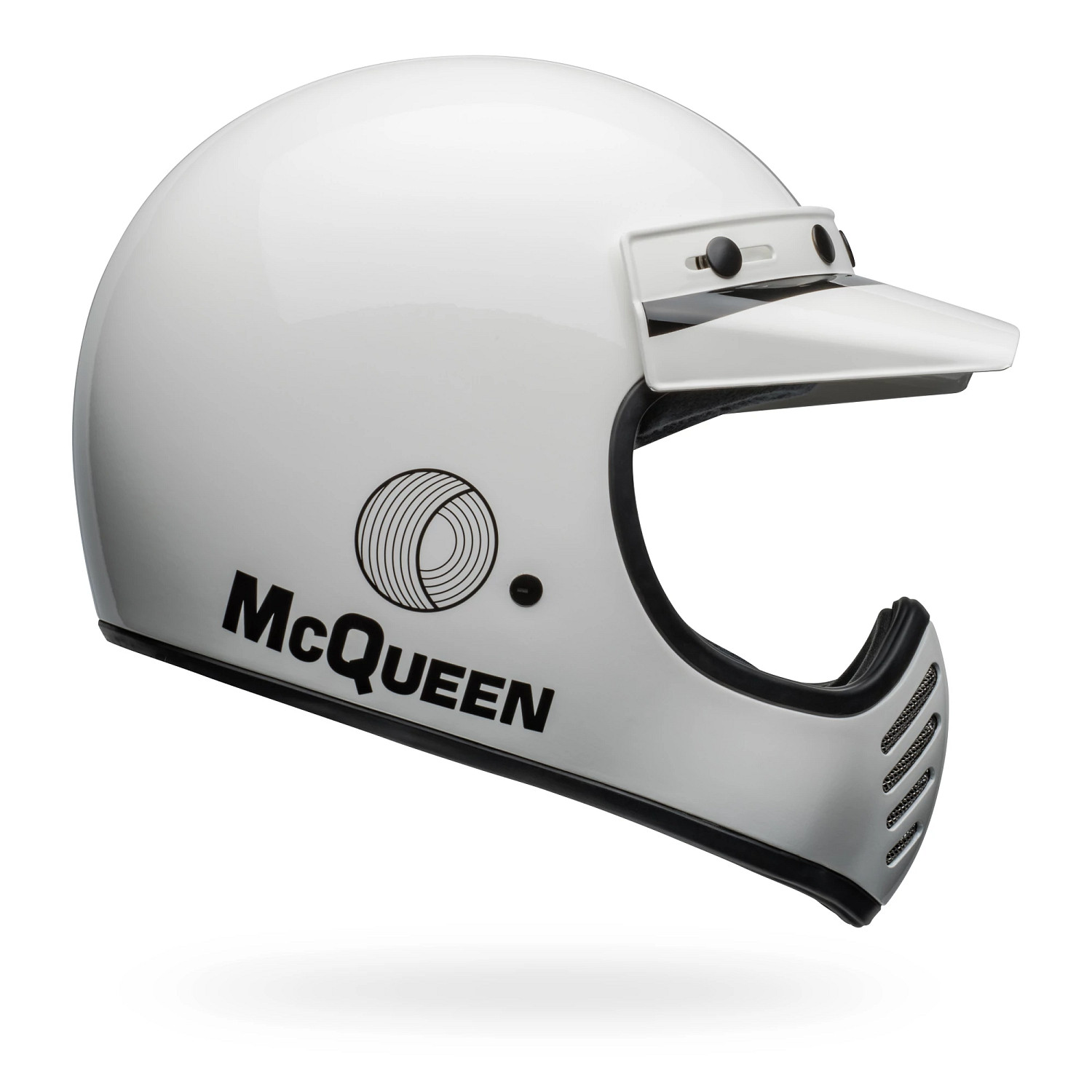 PS MOTO-3 SMQ AGS WH/BK M Helmet | Bell US