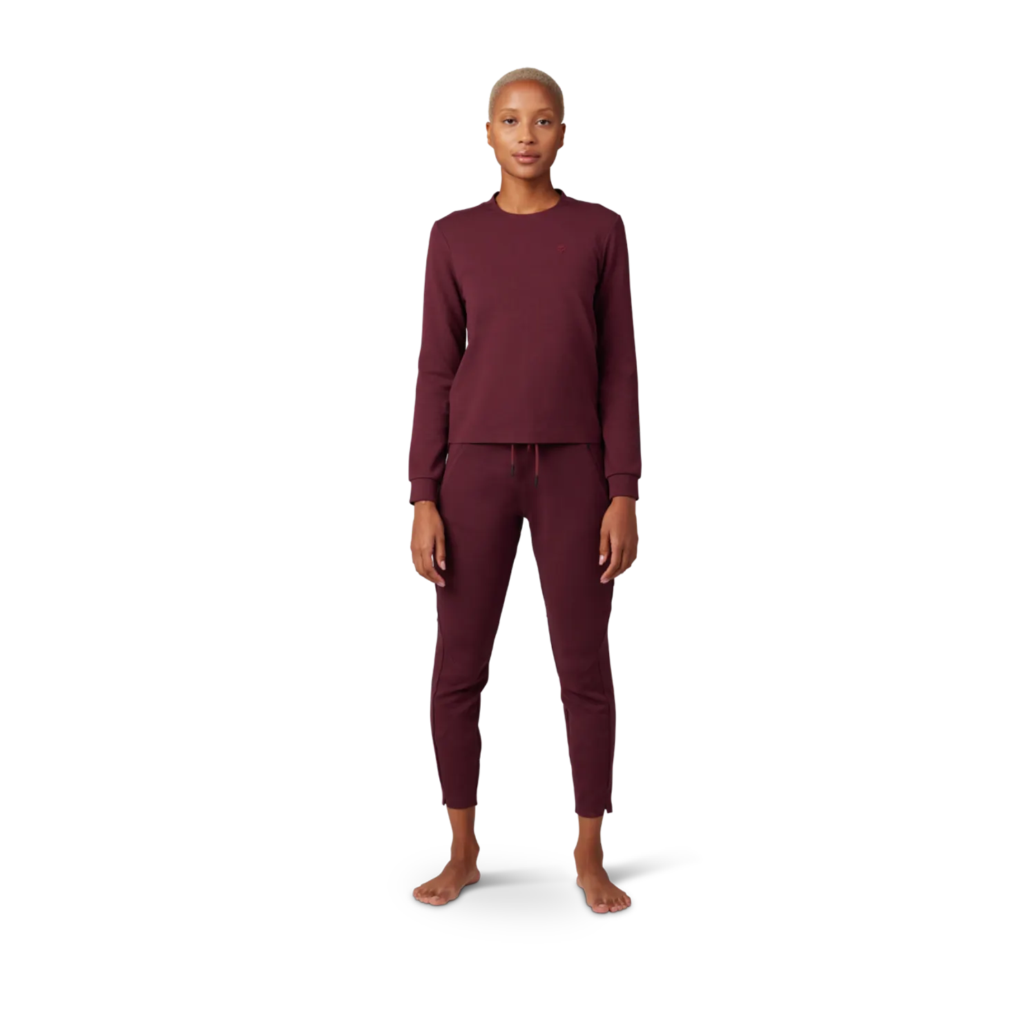 WOMENS RISE CREW FLEECE 