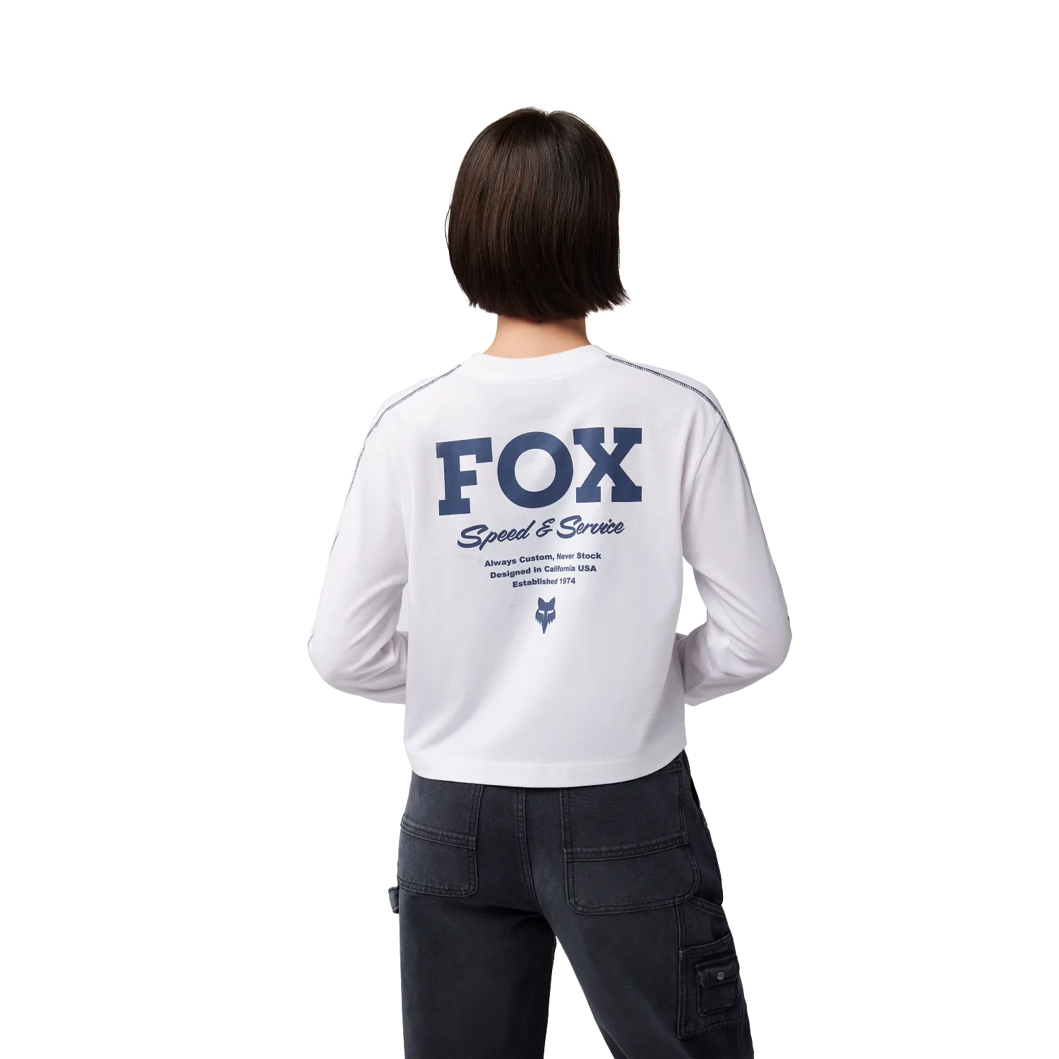 W SPEED & SERVICE LS CROP 