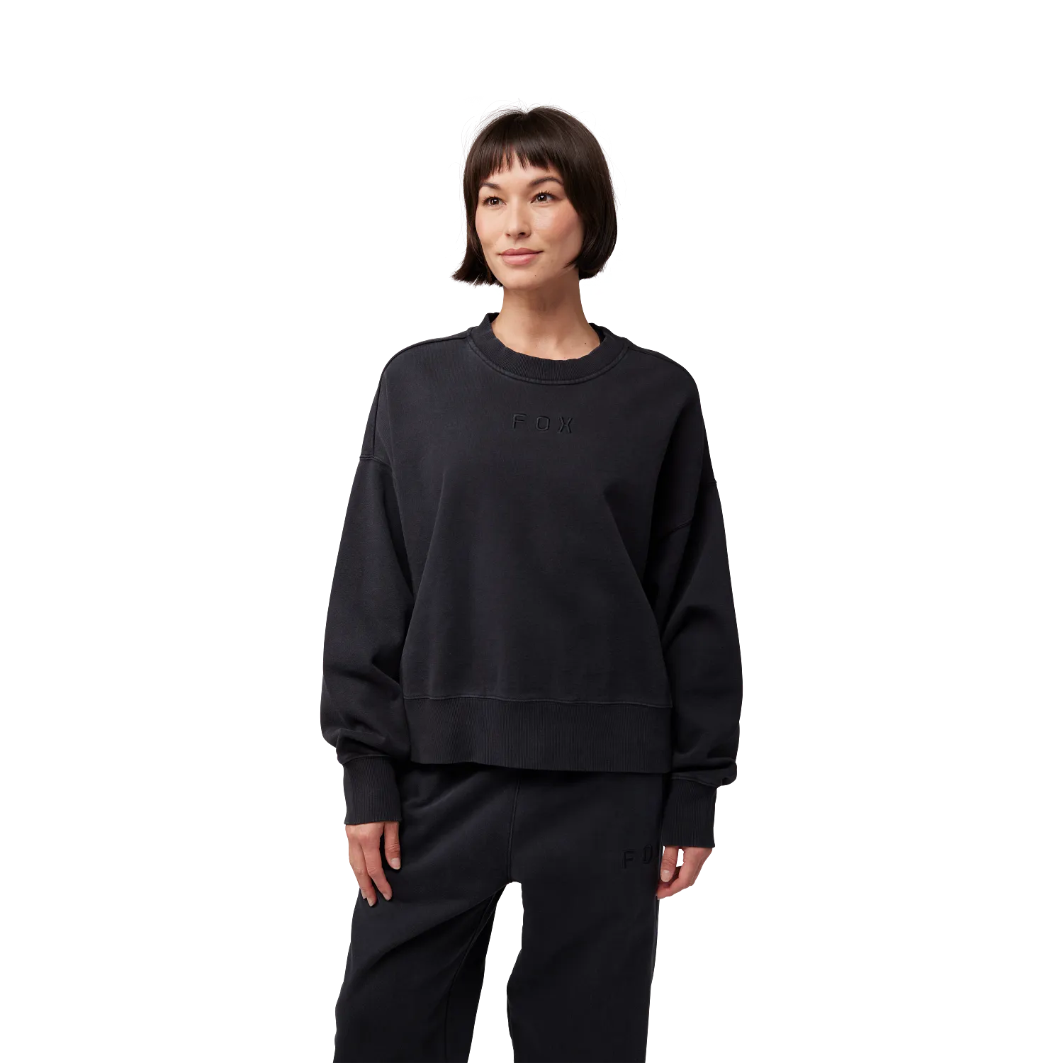 W WORDMARK OVERSIZED FLEECE CREW 