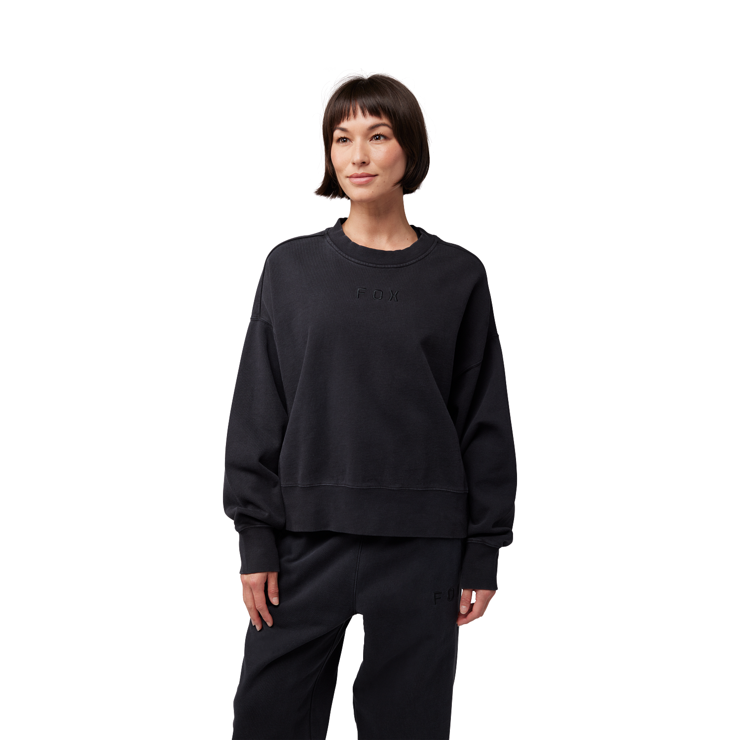 Rundhalspullover Wordmark Oversized - Dame