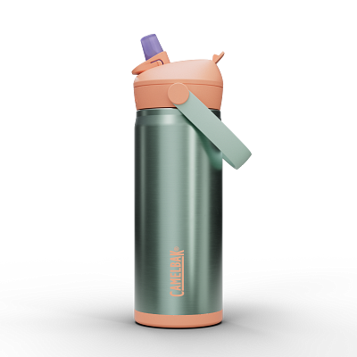 Thrive&trade; Flip Straw Kids 16oz Bottle, Insulated Stainless Steel