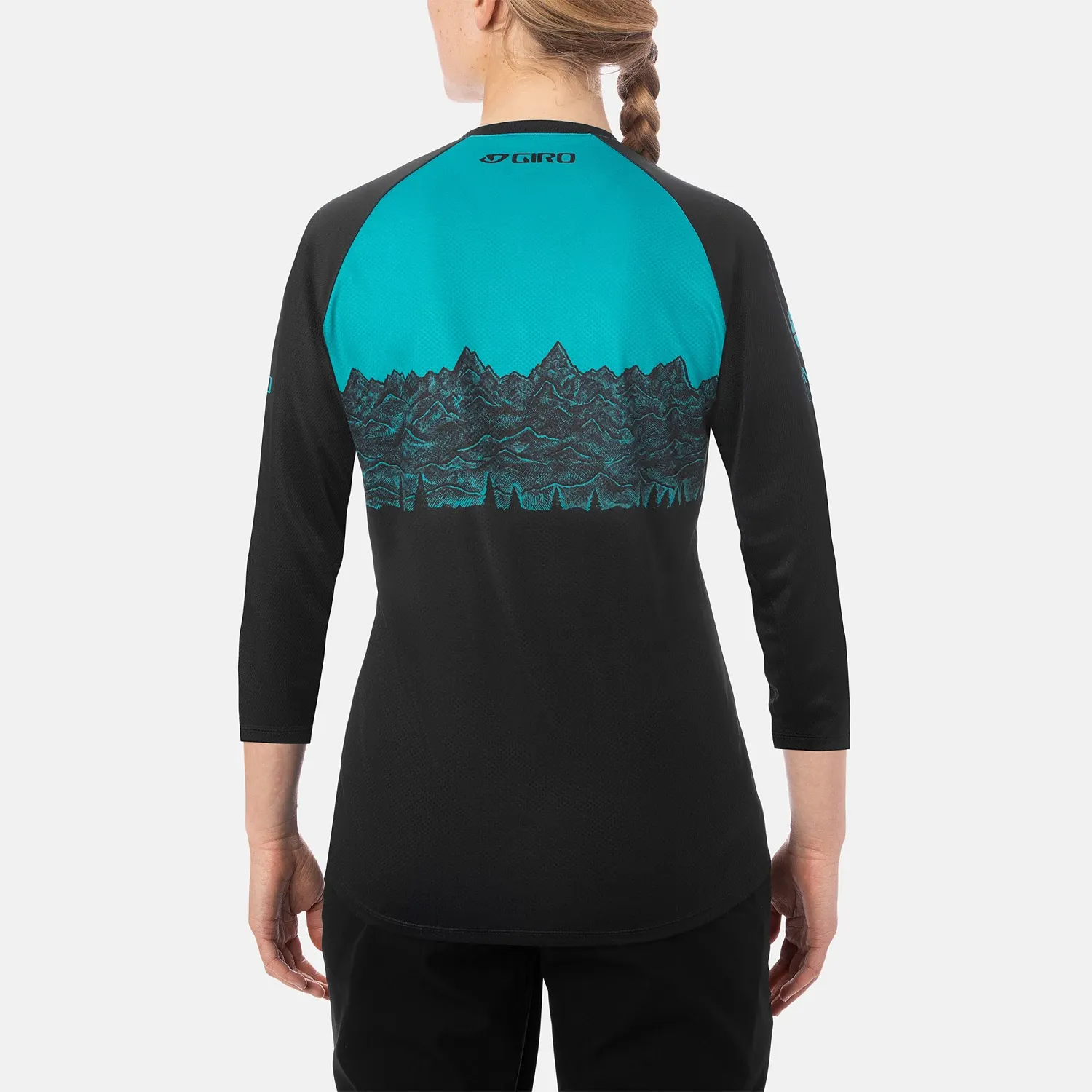 GA W ROUST 3/4 JERSEY BLK EWS XS