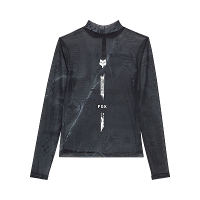 W IMAGE COSMO MESH LS TOP [DRK SHDW] XS