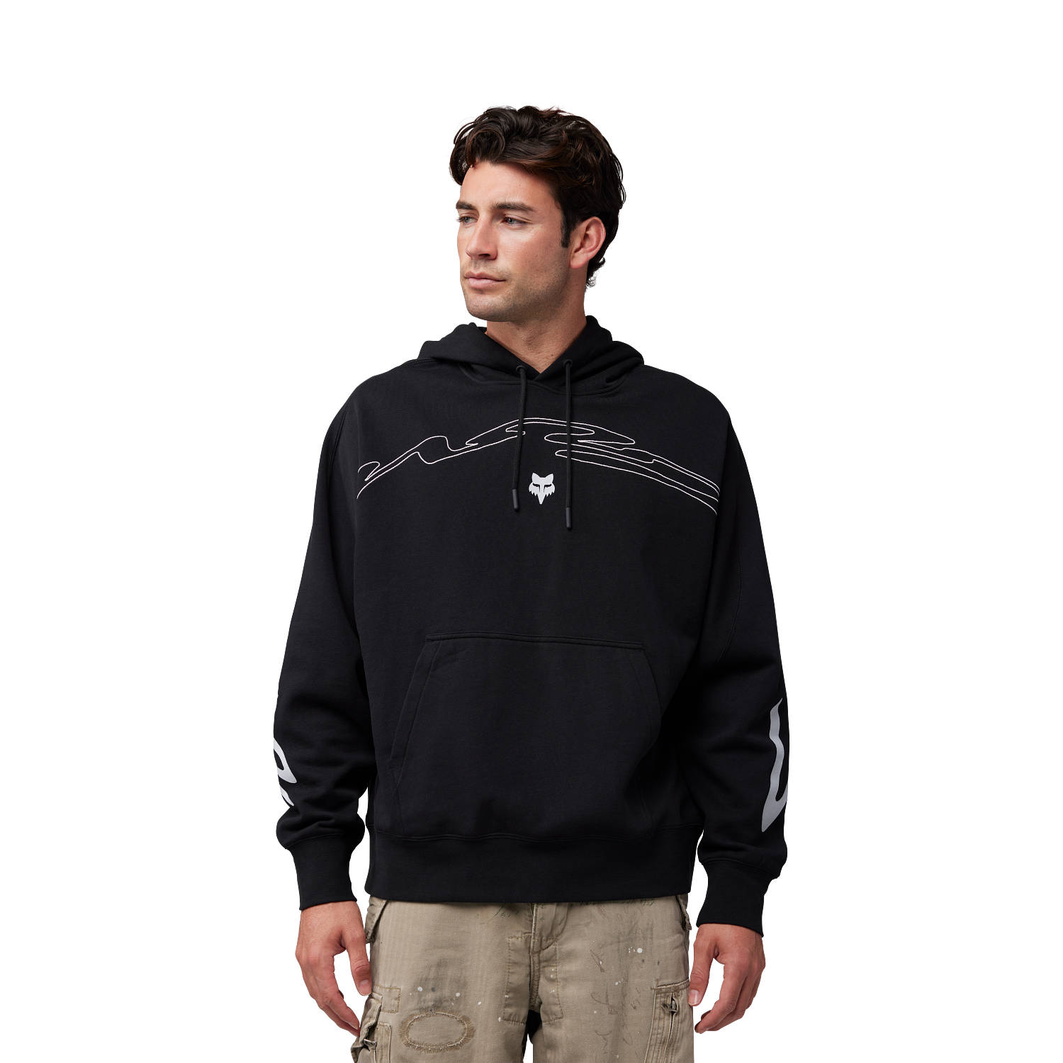Energy Face Oversized Pullover Hoodie