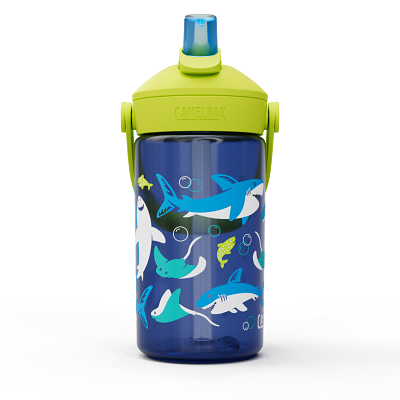 Thrive Flip Straw Kids 14oz, Sharks and Rays