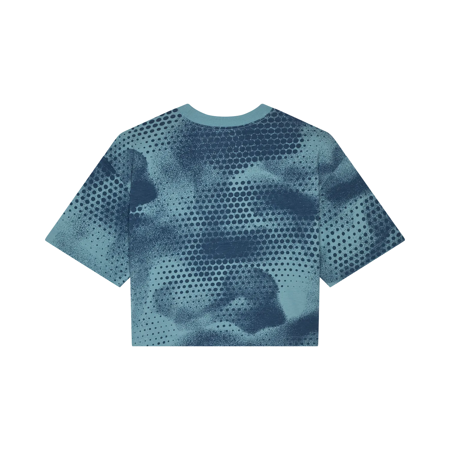 W AOP OVERSIZED CROP TECH TEE 