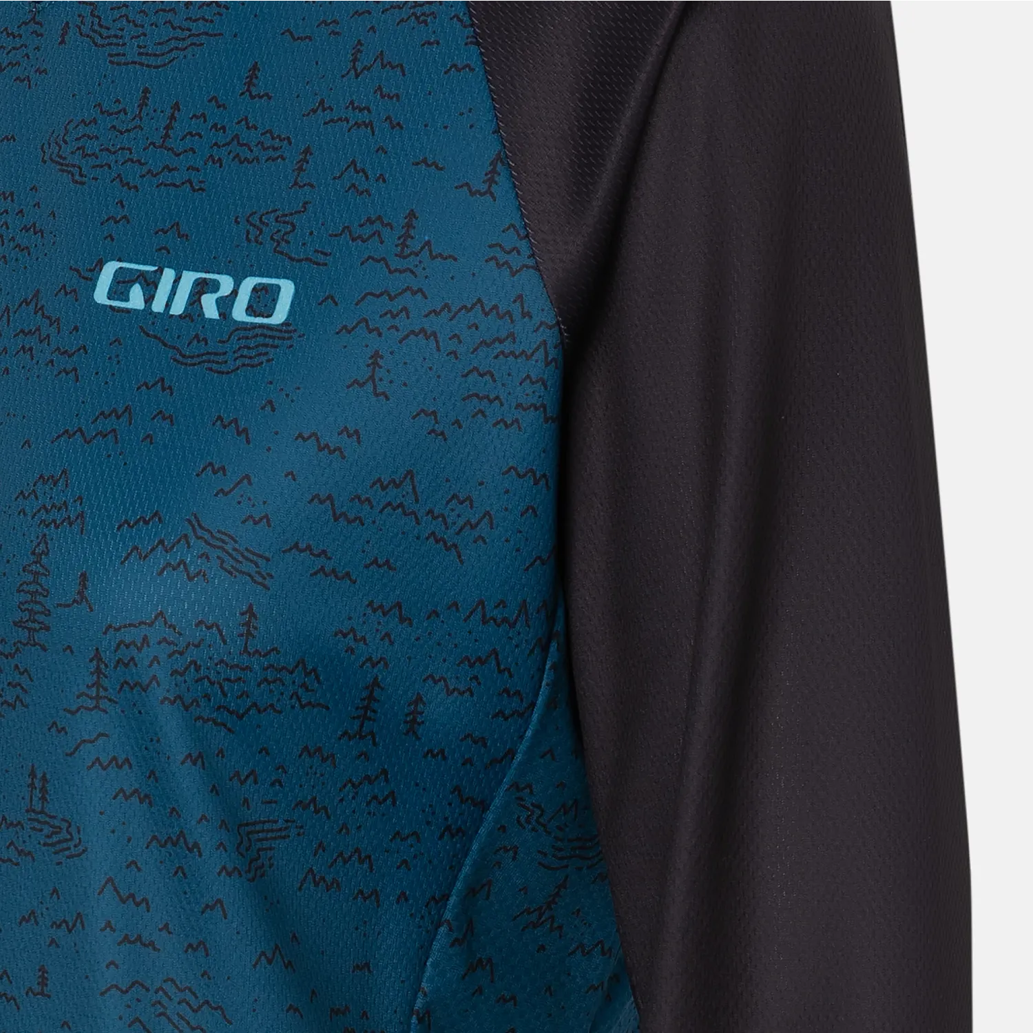 GA W ROUST 3/4 JERSEY HRBR BLU SCREE XS