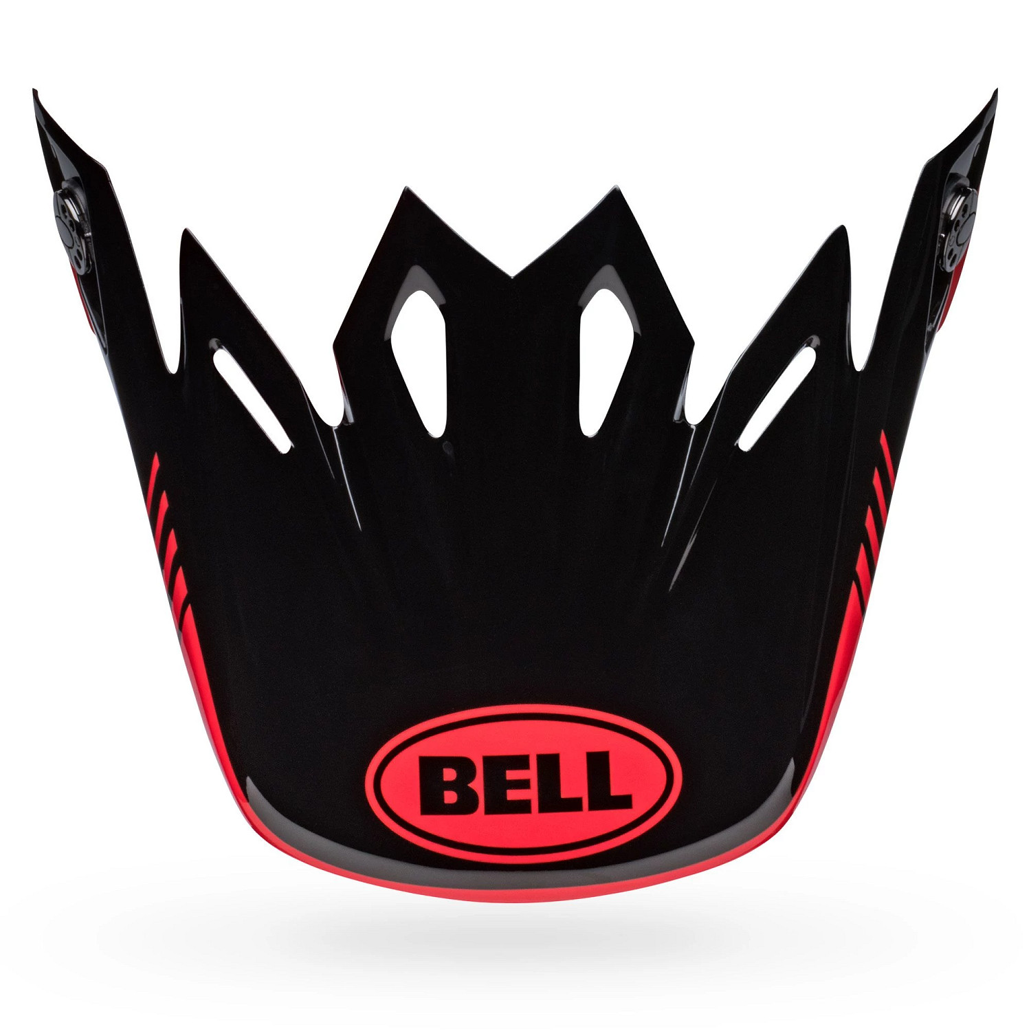 PS MOTO 9 VISOR LOUVER BK/RD