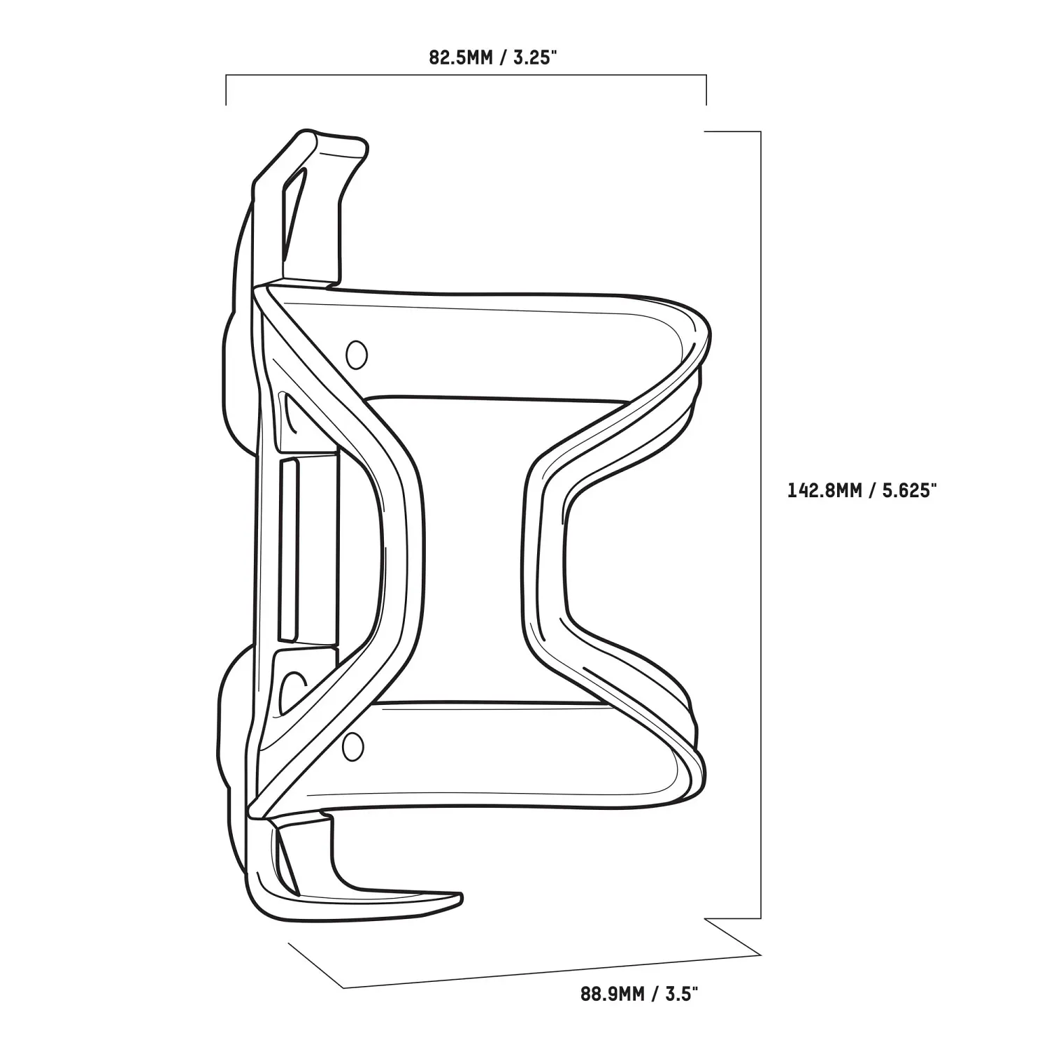 BBN WAYSIDE MTB CAGE BLACK