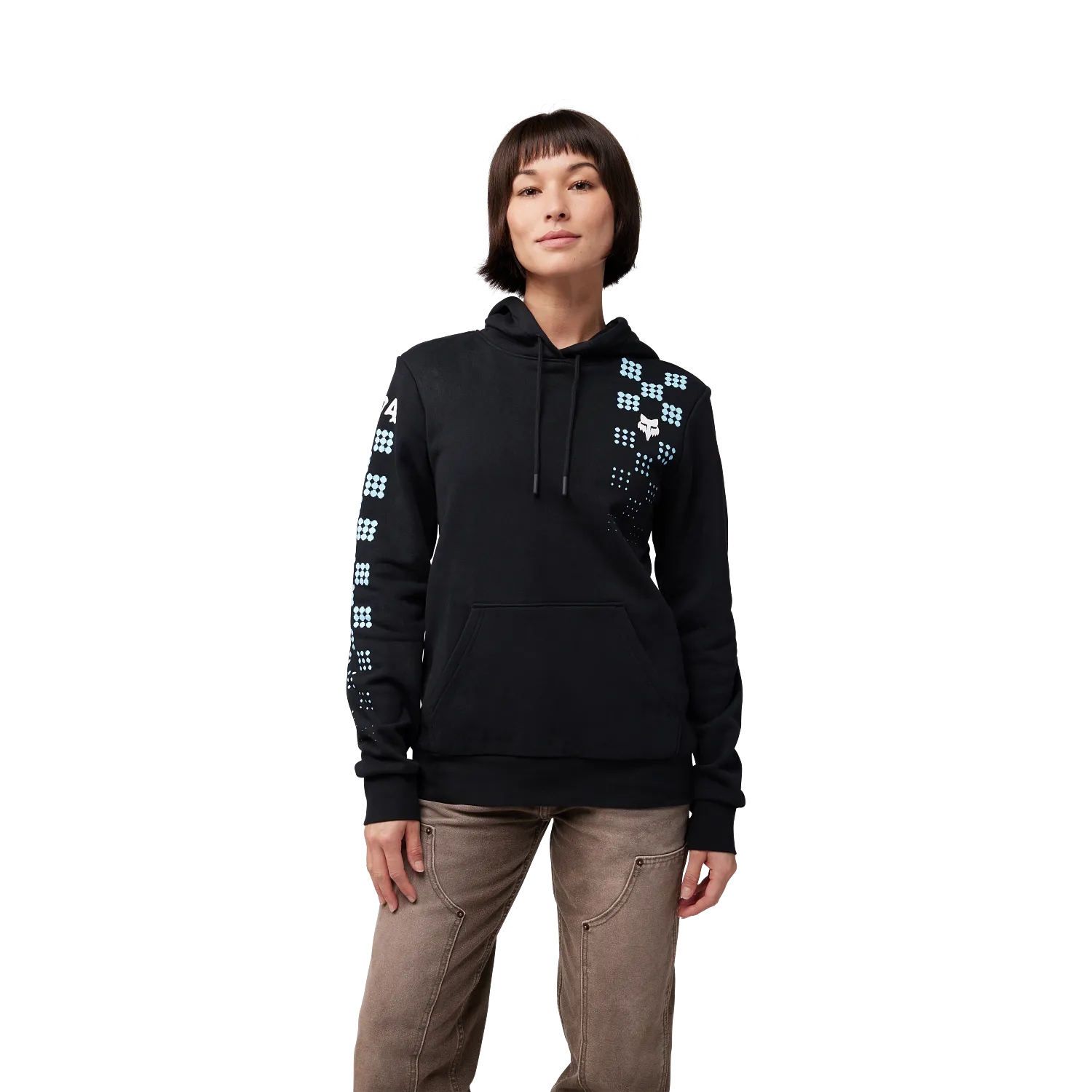 Pulloverhoodie Check It - Dames