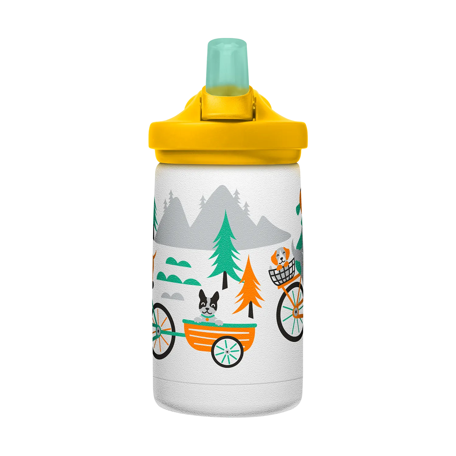 eddy+ Kids SST Vacuum Insulated 12oz, Biking Dogs