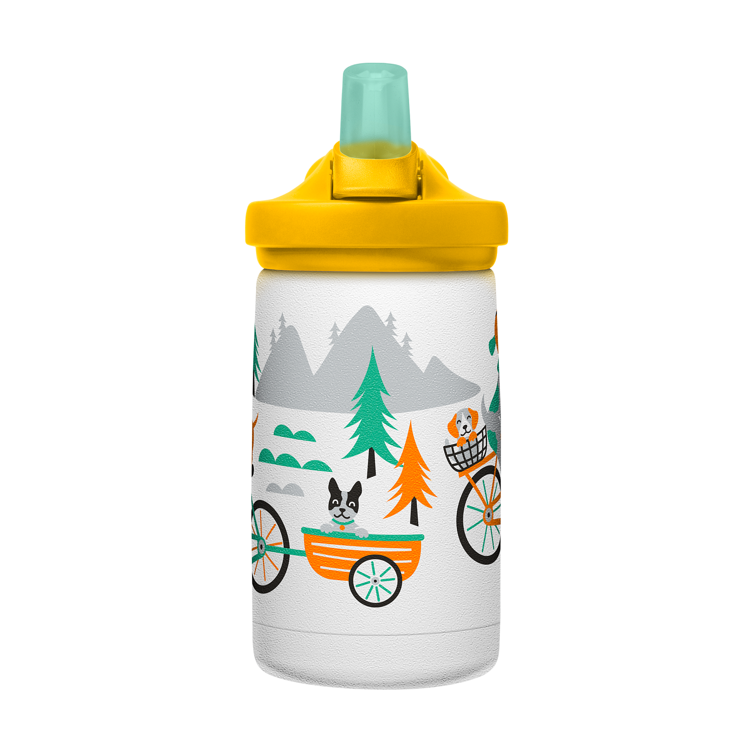 eddy+ Kids SST Vacuum Insulated 12oz, Biking Dogs