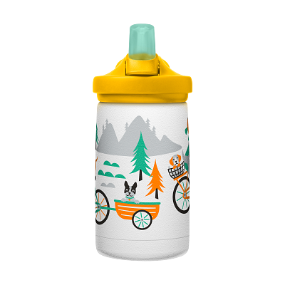 eddy+ Kids SST Vacuum Insulated 12oz, Biking Dogs