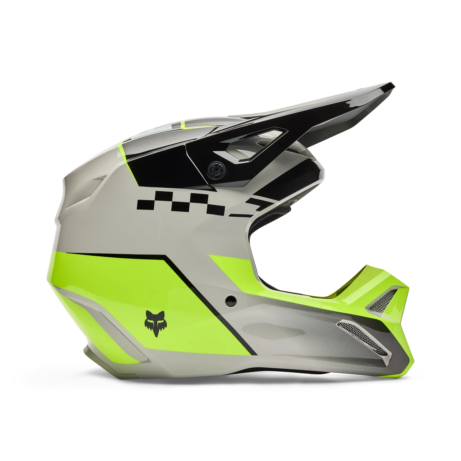 YTH V1 COLLECT HELMET [GRY/YLW] YS