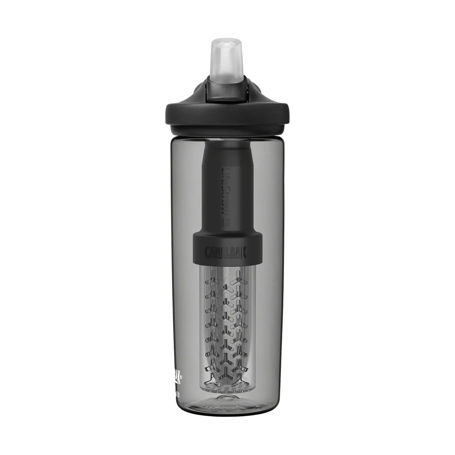 eddy+ 20oz, filtered by LifeStraw, Charcoal