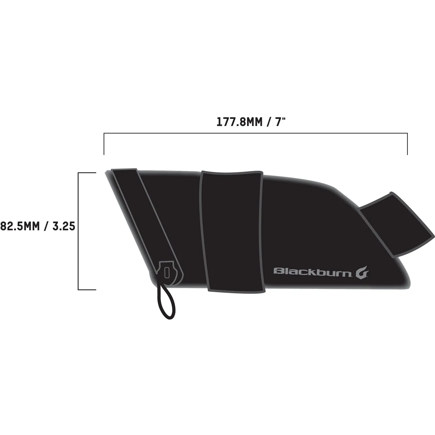 BBN GRID MEDIUM SEAT BAG BLK REFLCTVE 25