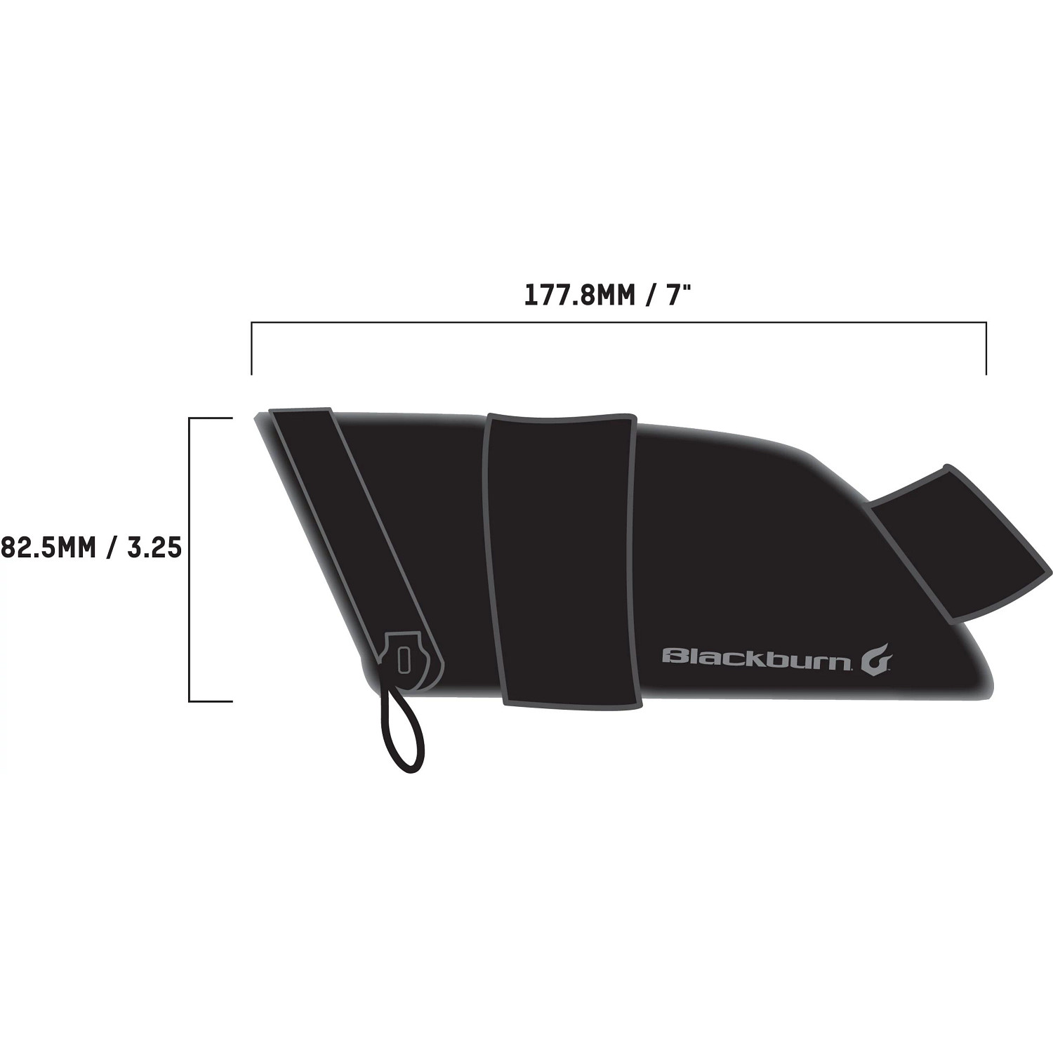 BBN GRID MEDIUM SEAT BAG BLK REFLCTVE 25