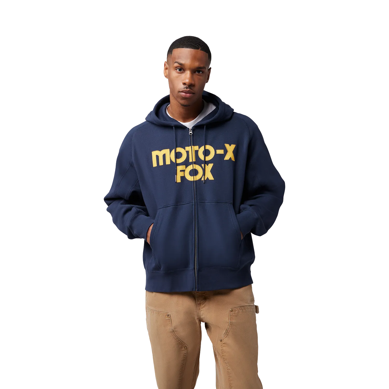 MOTO-X Sweat &agrave; capuche zip surdimensionn&eacute;