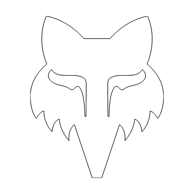 Fox Head 7" Die Cut Sticker