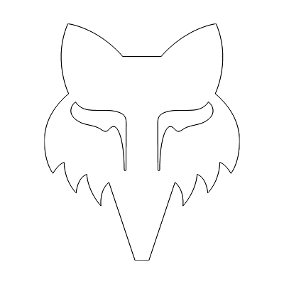 Fox Head 7" Die Cut Sticker