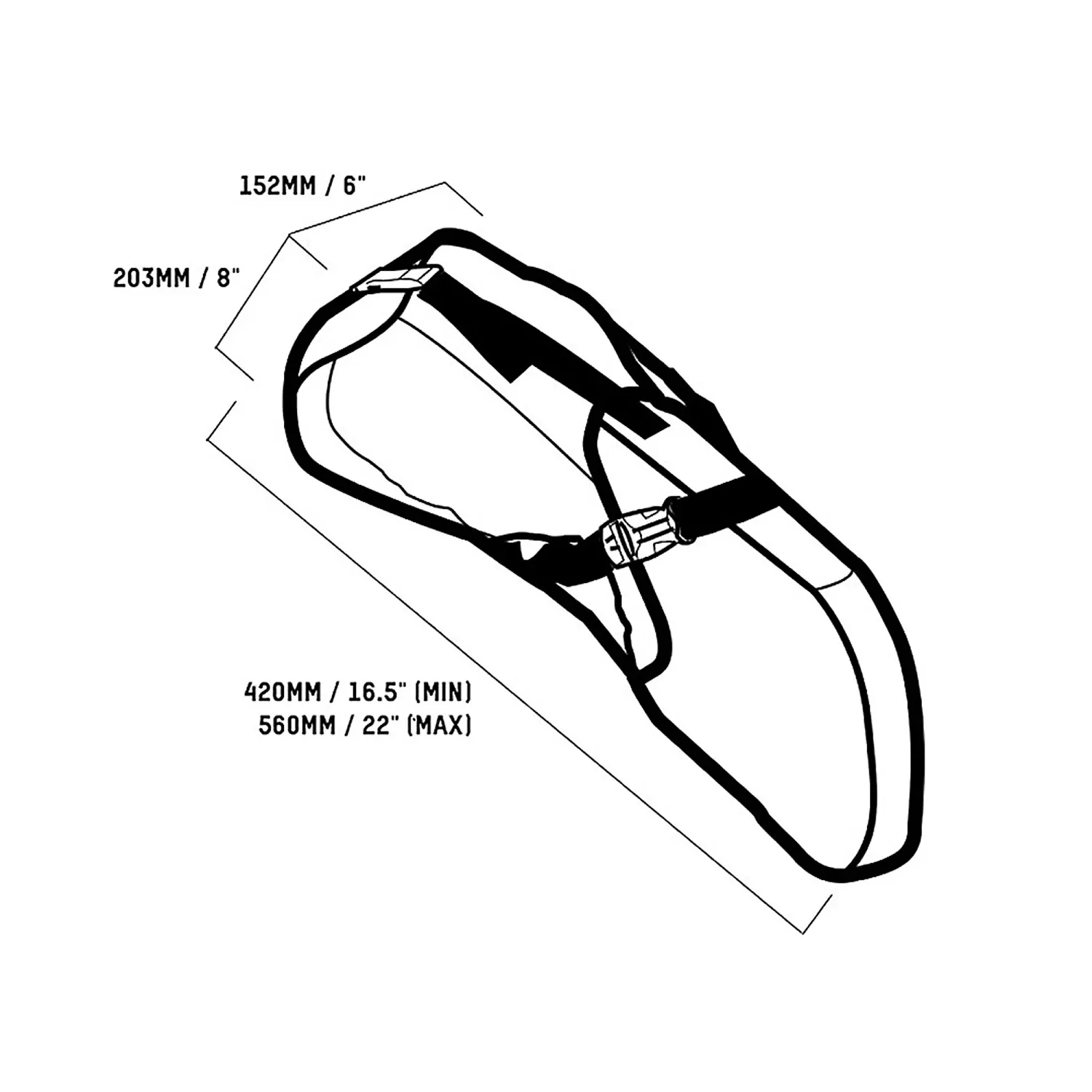 BBN OUTPOST SEAT PACK W/ DRY BAG BLACK