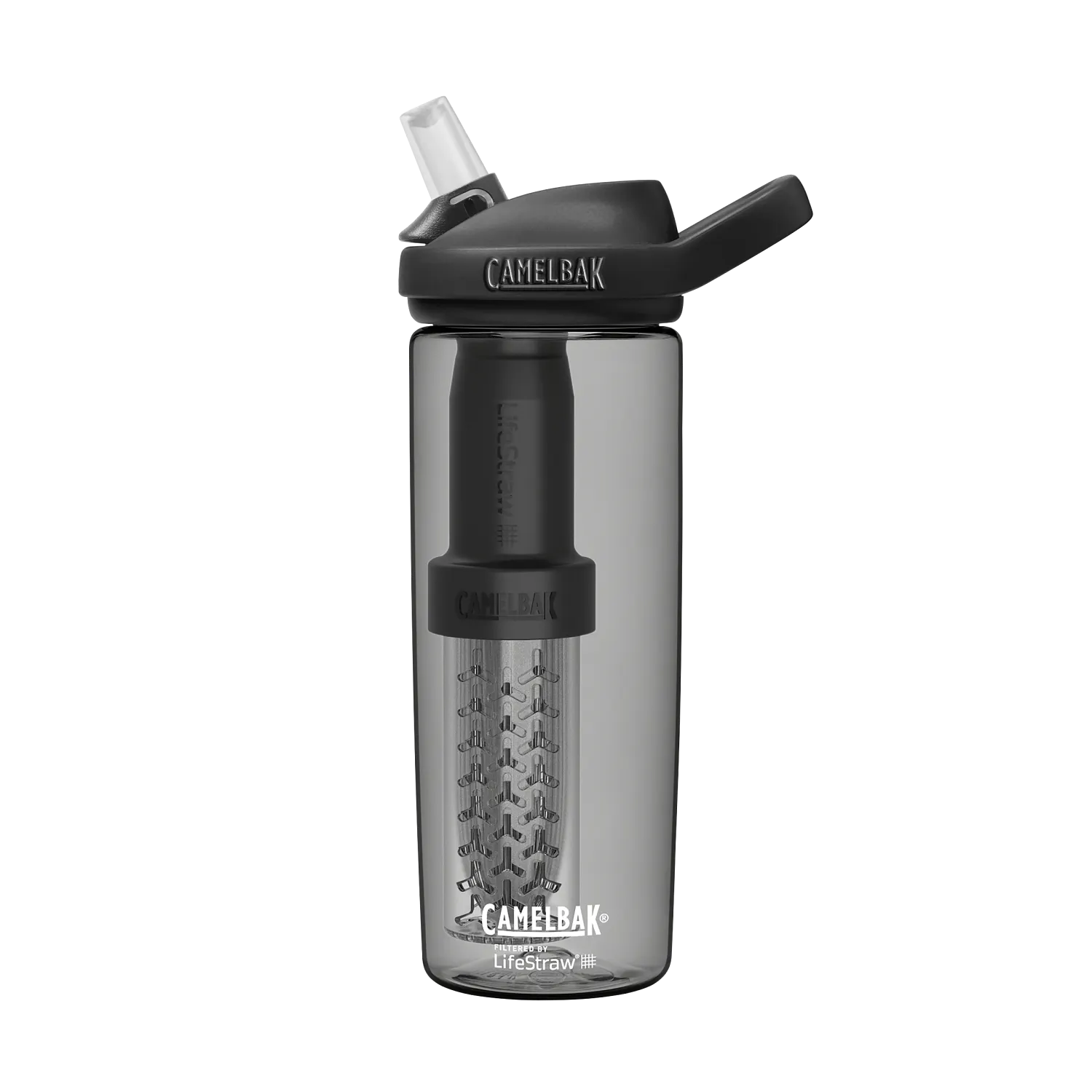 eddy+ 20oz, filtered by LifeStraw, Charcoal