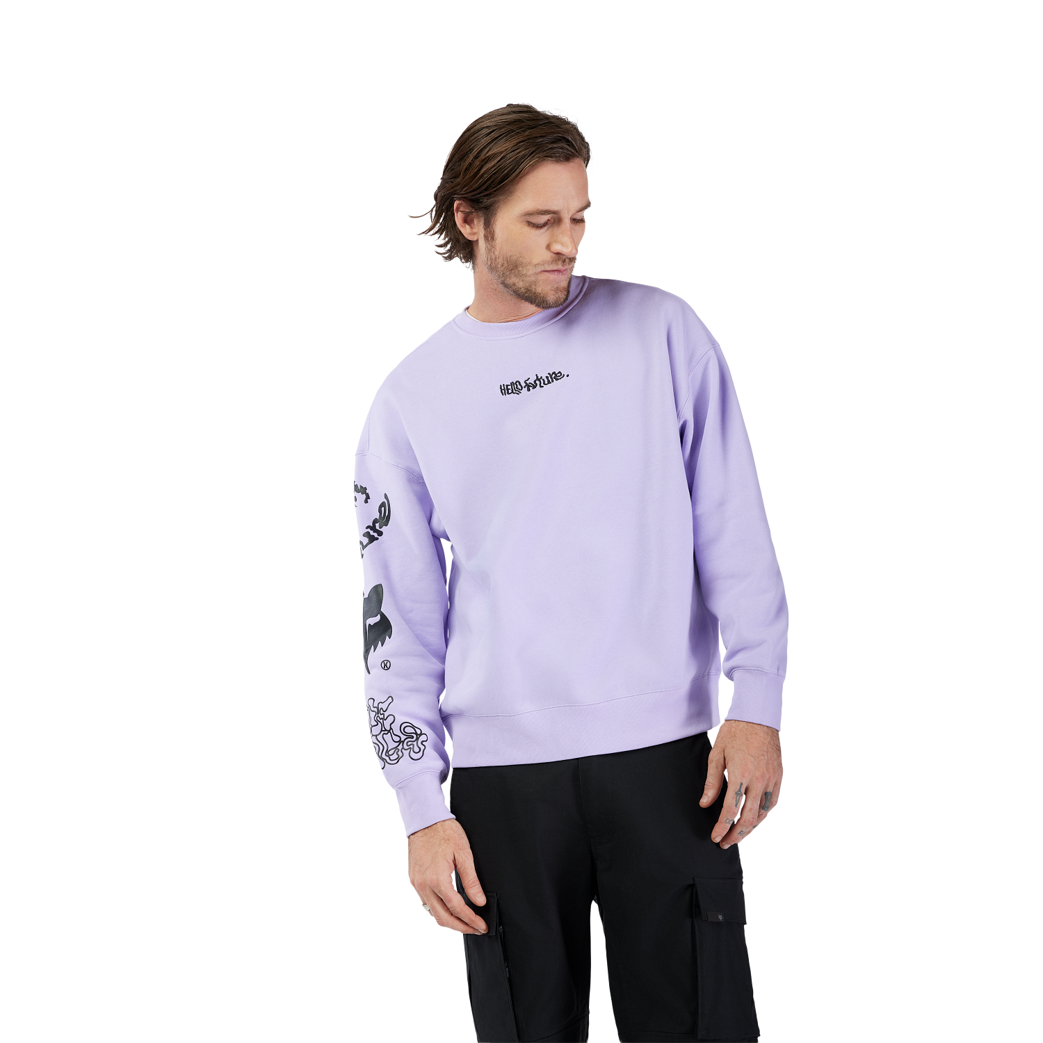 Sudadera Crew Oversize Hello Future